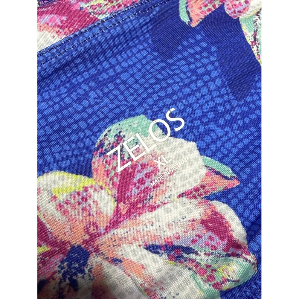 ZELOS Floral Print Athletic Leggings High Waist Activewear XL - Picture 4 of 4